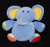 Gund Rockin Rompers ELEPHANT Roly Poly Chime Toy #5783